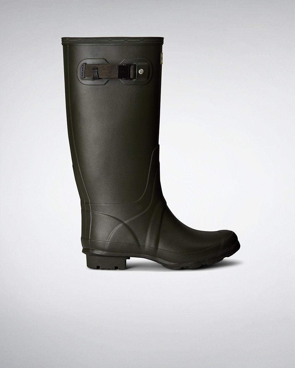 Women Hunter Huntress Leg | Wide Fit Rain Boots Dark Olive | NZ-26041-KSOF